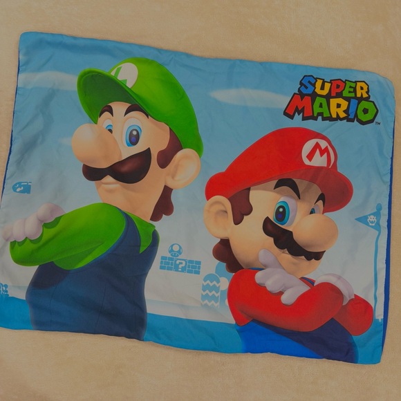 Nintendo Super Mario Full Comforter and Standard Pillowcase - Picture 6 of 7